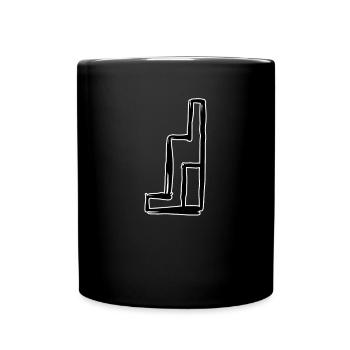 Egypte Ancien symbole Trône - Mug uni - noir - Devant
