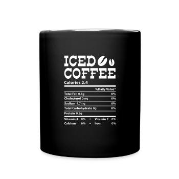 Coffee Iced Coffee Caffeine Espresso Barista Gift - Full Colour Mug - black - Front
