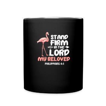 Flamingo Pink Bird Zoo Summer Holiday Gift - Full Colour Mug - black - Front