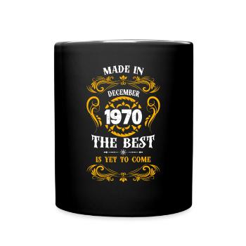 Made In January 1970 The Best - Tasse einfarbig - Schwarz - Vorne