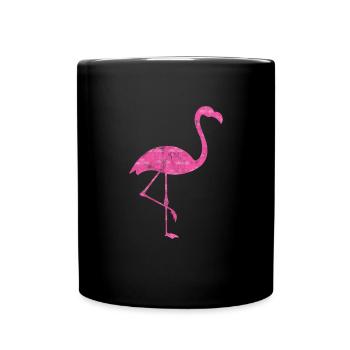 Flamant - Mug uni - noir - Devant