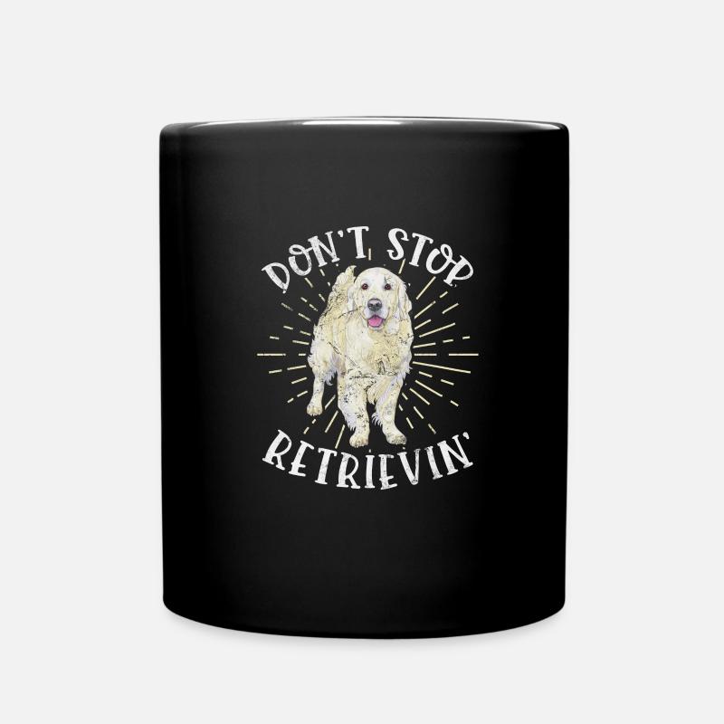 Golden Retriever - Tasse einfarbig - Schwarz