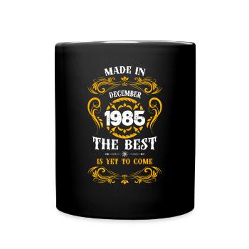 Made In January 1985 The Best - Tasse einfarbig - Schwarz - Vorne