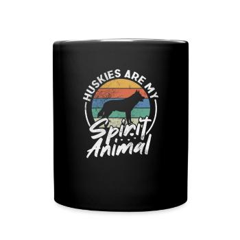 Husky - Full Colour Mug - black - Front