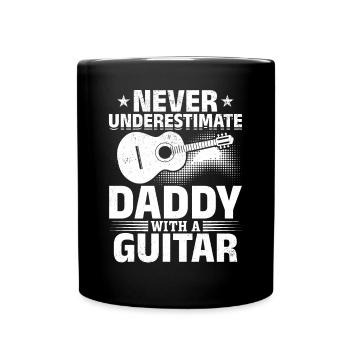 Ne sous-estimez jamais papa avec une guitare - Guitaris - Mug uni - noir - Devant
