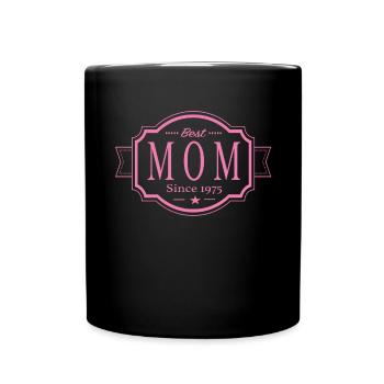 Beste Mama seit 1975 - Tasse einfarbig - Schwarz - Vorne
