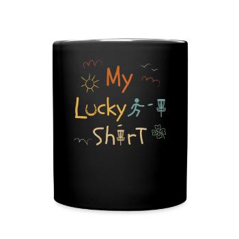 Disc Golf Player Disc Golfer Game Funny Vintage - Mug uni - noir - Devant