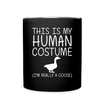Goose Easy Halloween Menschenkostüm Wasservögel Anima - Tasse einfarbig - Schwarz - Vorne