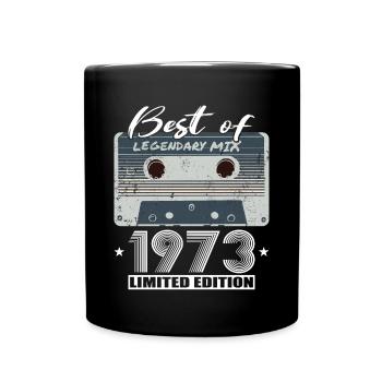 50e anniversaire né en 1973 Best of 1973 - Mug uni - noir - Devant