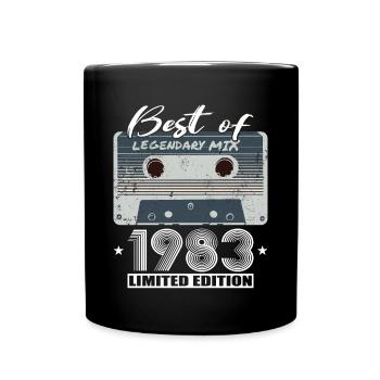 40th birthday born 1983 Best of 1983 - Full Colour Mug - black - Front