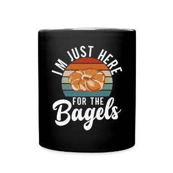 Bagel Gifts Bagel Lover - Full Colour Mug - black - Front
