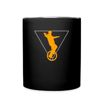 Unicycle - Full Colour Mug - black - Front