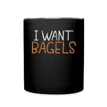 Cadeaux Bagel Bagel Lover - Mug uni - noir - Devant