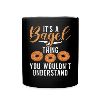 Cadeaux Bagel Bagel Lover - Mug uni - noir - Devant