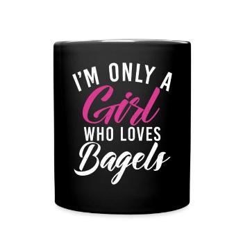 Cadeaux Bagel Bagel Lover - Mug uni - noir - Devant
