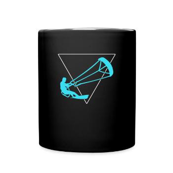 Kite surfen - Tasse einfarbig - Schwarz - Vorne