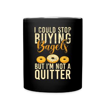 Cadeaux Bagel Bagel Lover - Mug uni - noir - Devant
