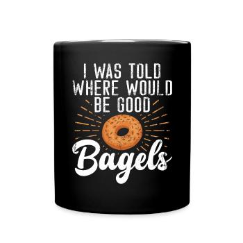 Cadeaux Bagel Bagel Lover - Mug uni - noir - Devant