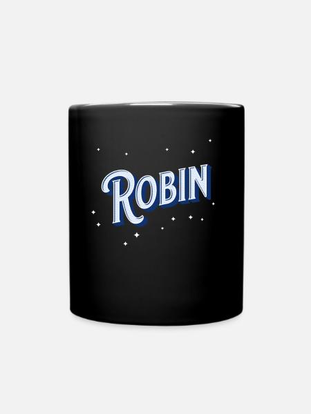 Le prénom de Robin personnalisé - Mug uni - noir