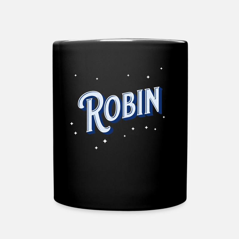 Le prénom de Robin personnalisé - Mug uni - noir