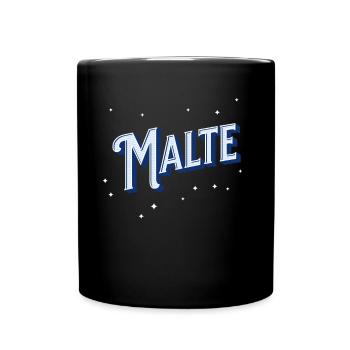 Noms Malte personnalisés - Mug uni - noir - Devant