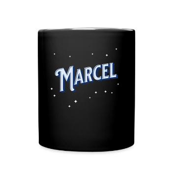 Marcel Nom personnalisé - Mug uni - noir - Devant