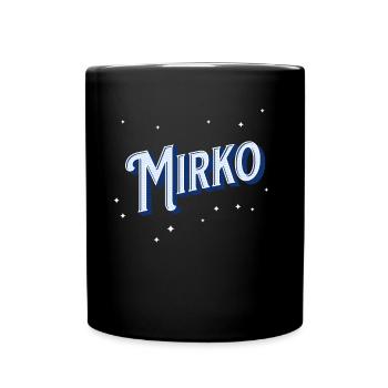 Nom Mirko personnalisé - Mug uni - noir - Devant