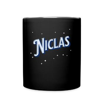 Nicla's name personalized - Full Colour Mug - black - Front
