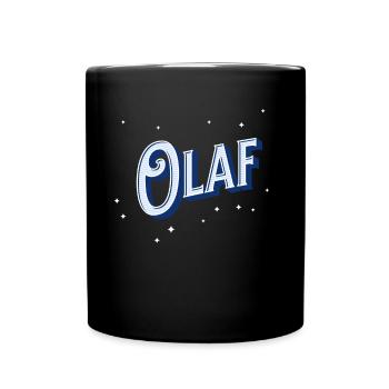Nom Olaf personnalisé - Mug uni - noir - Devant