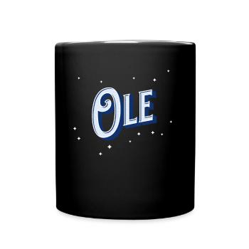 Nom Ole personnalisé - Mug uni - noir - Devant