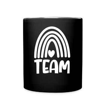 Team - Tasse einfarbig - Schwarz - Vorne