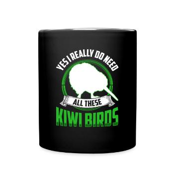 Besoin de ces oiseaux kiwis Oiseau kiwi de Nouvelle-Zélande - Mug uni - noir - Devant