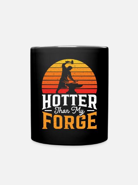 Plus chaud que ma forge forgeron forge forge - Mug uni - noir