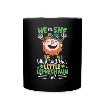 Er oder sie, was wird unser kleiner Kobold sein - Tasse einfarbig - Schwarz - Vorne