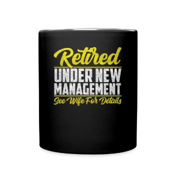 Rentner - Tasse einfarbig - Schwarz - Vorne