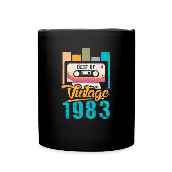 Best Of 1983 Cassette 40th Birthday - Full Colour Mug - black - Front