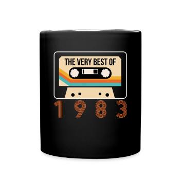 The Very Best Of Cassette 1983 40th Birthday - Full Colour Mug - black - Front