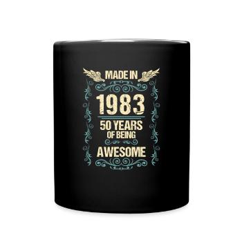 Fabriqué en 1983 40th Birthday Shirt Gift - Mug uni - noir - Devant