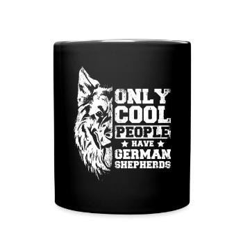 Only cool people have english shepherds - Full Colour Mug - black - Front