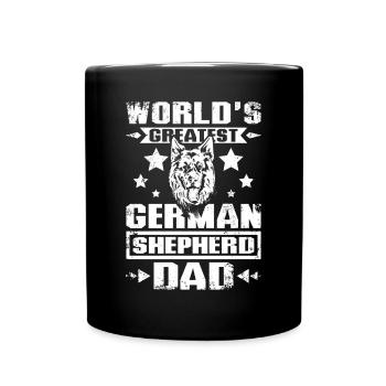 World's greatest german shepherd dad - Full Colour Mug - black - Front
