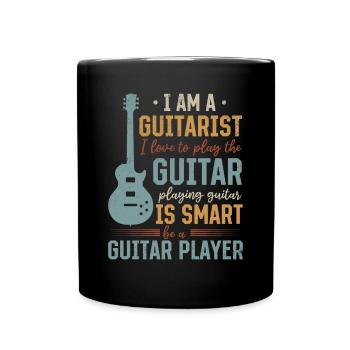 Jouer de la guitare est intelligent Être un guitariste - Elect - Mug uni - noir - Devant