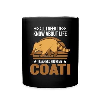 Coati Gift Proboscis Coati - Full Colour Mug - black - Front