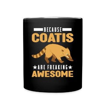 Parce que les Coatis sont des coati géniaux - Mug uni - noir - Devant