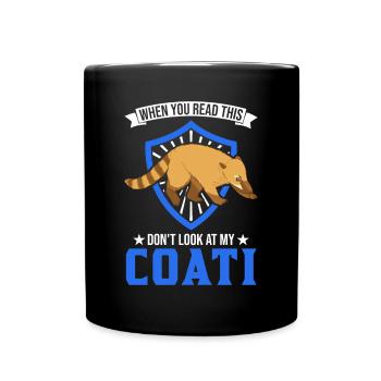 Coati Cadeau Proboscis Coati - Mug uni - noir - Devant