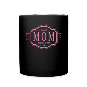 Best Mom since 2016 - Full Colour Mug - black - Front