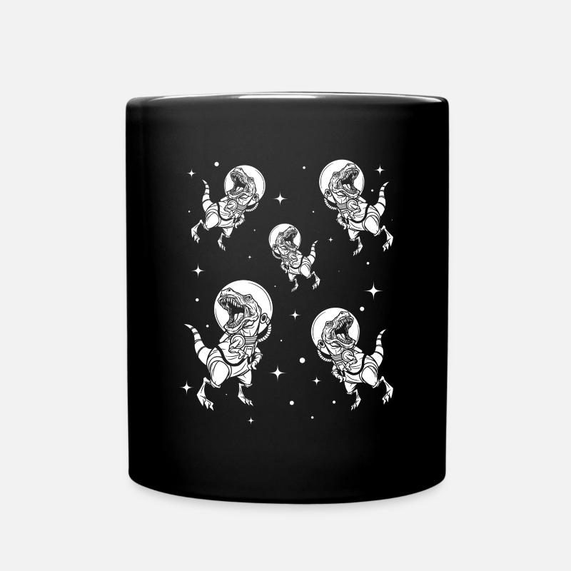 Dino Astronaut - Space Travel Dinosaur Astronaut - Tasse einfarbig - Schwarz