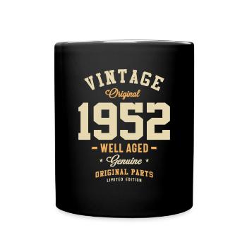 Vintage Original 1952 71st Birthday - Full Colour Mug - black - Front