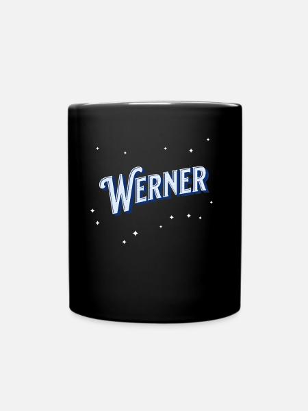 Werner Namen personalisiert - Tasse einfarbig - Schwarz