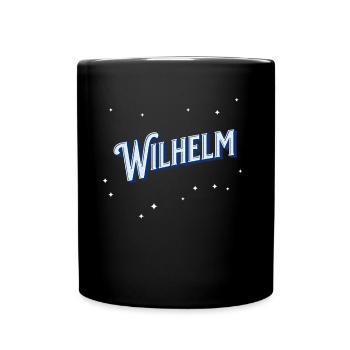 Wilhelm Namen personalisiert - Tasse einfarbig - Schwarz - Vorne