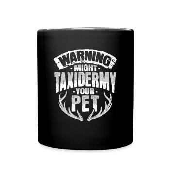 Conception de taxidermiste pour la peluche des animaux - Mug uni - noir - Devant